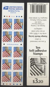 US # 2920De Como Nuevo Completo 1996 Bandera sobre Porche Folleto Placa Número V 111111 - Imagen 1 de 1