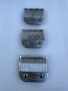 Lot of 3 OSTER Clipper Blades - 2 Size 000 and 0A - Picture 1 of 3