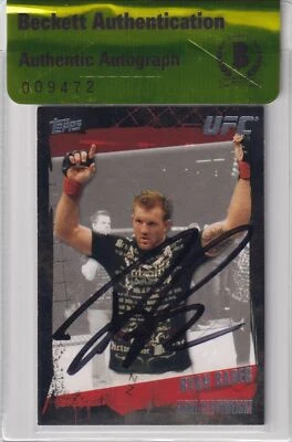 Ryan Bader Signed 2010 Topps UFC Card #32 BAS Beckett COA Bellator MMA Autograph - Image 1 of 4