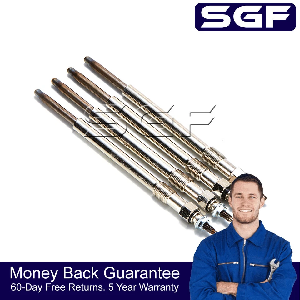 SGF 4X PARA JAGUAR X-TYPE 2.2 (2005-) DIESEL CALENTADOR BUJÍAS INCANDESCENTES JUEGO COMPLETO NUEVO Foto 1 de 1