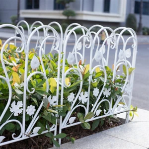 Elegant Garden Fence No Dig Fences Animal Barrier Rustproof Ground Stake Border - Picture 1 of 14