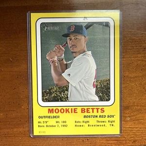 2018 Topps Heritage Mookie Betts 1969 Insert - 5” X 7” Card #’d /49 - 69CC-MB - Picture 1 of 3