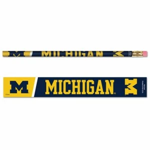 MICHIGAN WOLVERINES TEAM LOGO 6-PACK PENCILS BRAND NEW WINCRAFT 👀 - Picture 1 of 1