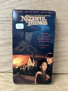 Needful Things VHS Ed Harris, Max Von Sydow, Bonnie Bedelia; Fraser C. Heston - Picture 1 of 3