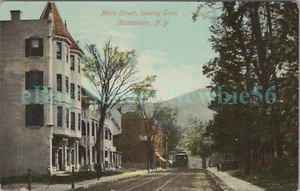 Beacon NY - MAIN STREET FROM MELZINGAH HOTEL - Postcard Matteawan - Picture 1 of 2