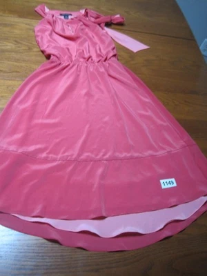 Vestido Midi Casa Blanca Mercado Negro Burnout Cuello Redondo 00 Rosa Hombro Lazo Foto 1 de 4