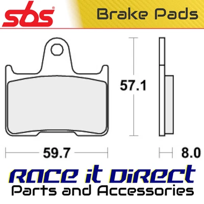 Brake Pads for HARLEY SPORTSTER 1200 V SEVENTY TWO 2014-2016 Rear Street SBS — 第 1/4 张图片