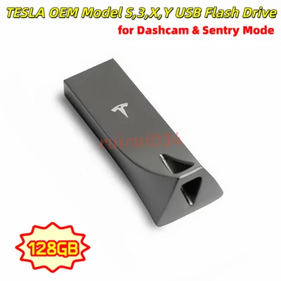 Unidad Flash USB TESLA OEM Modelo S,3,X,Y para Dashcam y Modo Centinela 128 GB Foto 1 de 4
