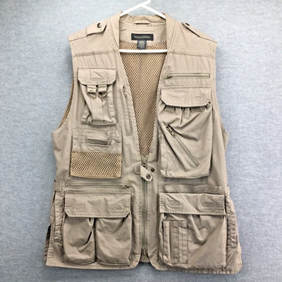 Chaleco de Pesca Fotografía Banana Republic MED Safari Exterior Ventilado Multi Bolsillo Foto 1 de 4