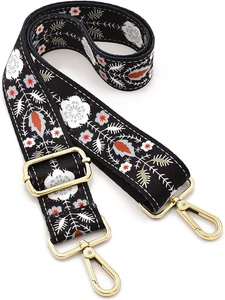 Ersatz-Handtaschengurt Umhängetasche Handtasche Streifen breit Gitarrenstil mehrfarbig - Bild 1 von 2