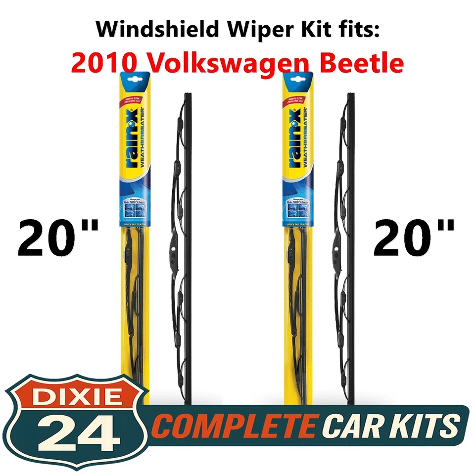 Rain-X Weatherbeater Wiper Kit fits: 2010 Volkswagen Beetle (20" & 20") — 第 1/4 张图片