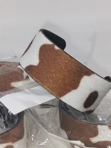 New Faux Cowhide Cuff Bracelet - Picture 1 of 3