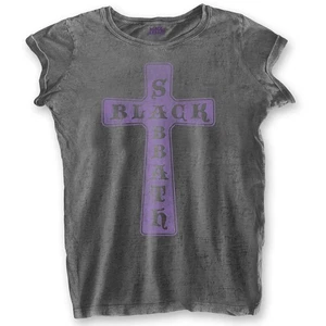 Ladies Black Sabbath Burnout Cross Official T-Shirt Womens - Picture 1 of 4
