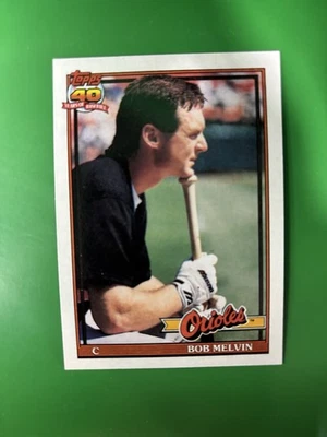 1991 Topps Bob Melvin Baltimore Orioles #249 - Image 1 of 2