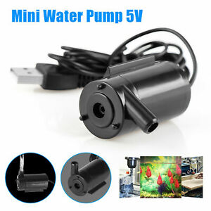 Small Mini Water Pump Mute Submersible USB 5V 1M Cable Garden Home Fountain Tool