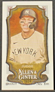 Aaron Judge 2024 Topps Allen & Ginter Mini Exclusive SSP #382 New York Yankees - Picture 1 of 2