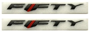 2 piezas insignia emblema Fifty Fender para 2017-2018 Camaro 6ta Generación OEM GM 84336885 negro - Imagen 1 de 9