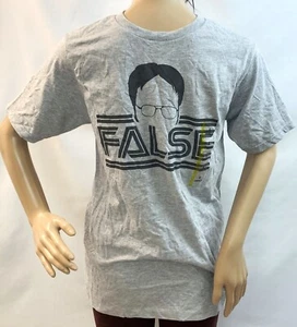 RIPPLE JUNCTION the Office Gray Short Sleeve Crewneck FALSE graphic T-shirt, S - Picture 1 of 1
