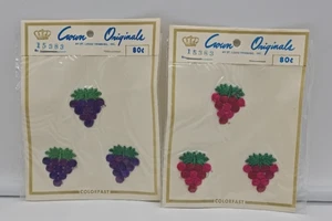 Crown Original Colorfast 15383 Grapes 1970's Patch - Picture 1 of 11