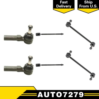Mevotech 6pcs Front Tie Rod End Sway Bar Link For 1986-1995 Ford Taurus - Image 1 of 4