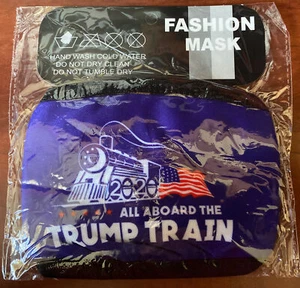 All Aboard The Trump Train Face Mask SEALED - Picture 1 of 1