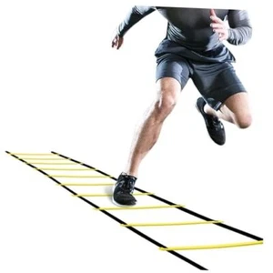 Pro Agility Ladder Agility Training Ladder Speed 12 Rung 20ft 1 PACK Yellow - Picture 1 of 7