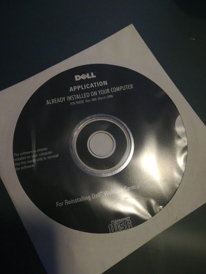 DELL WEB CAM CENTRAL FOR BUSINESS SOFTWARE CD - Image 1 of 1
