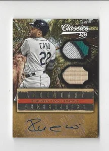 2014 Classic Legendary Lemberjacks Robinson Cano parche de autógrafos Marineros/5 - Imagen 1 de 1