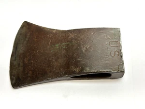 Plumb Hatchet Head U.S. Military Issue WW2 1944 Hand Trench Axe Head CRACKED - Picture 1 of 7