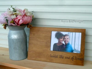 Hand Engraved Custom Photo Frame. Wedding Gift Ideas. - Picture 1 of 6