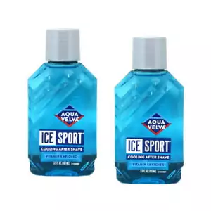 Aqua Velva Classic Ice Blue Cooling After Shave Firms & Tones 3.5 oz Pack of 2 - Picture 1 of 6