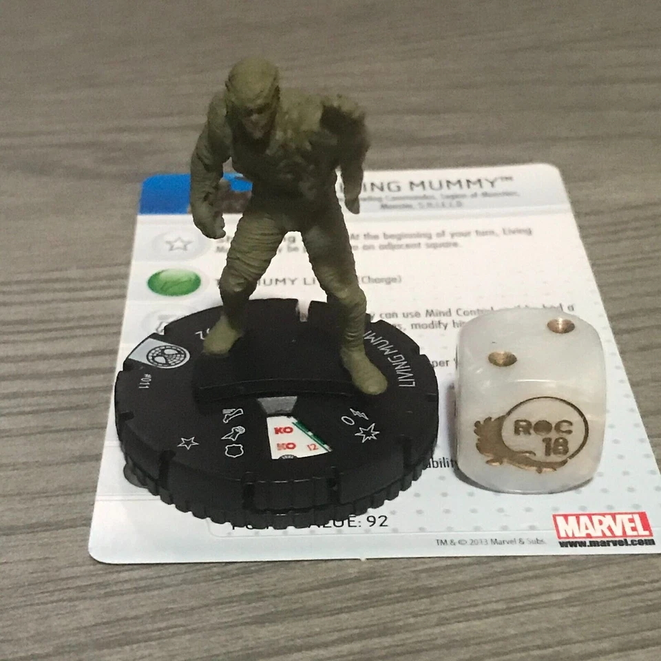Marvel Heroclix Amazing Spider-Man 011 Living Mummy Foto 1 de 1