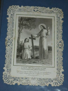 Image pieuse canivet dentelle le divin maitre letaille - Picture 1 of 1