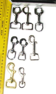 Bolzen Karabinerhaken z.B. für Hundeleinen in verschiedenen Größen u. Ausführung