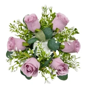 20Pcs Rose Candle Rings Artificial Floral 2.9Inch Table Garland Party Home Decor - Picture 1 of 21