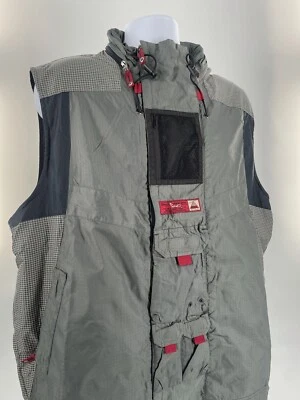 Chaleco de malla Triple Five Soul Rave de colección para hombre L-XL chaleco raro años 90 Y2K Cyber Gorpcore Foto 1 de 4