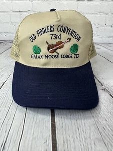 Old Fiddlers Convention 73rd Galax Virginia Moose Lodge 733 Snapback Trucker Hat - Picture 1 of 7