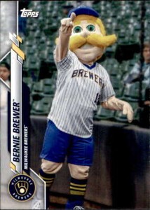 2020 Topps Opening Day Mascots #M-8 Bernie Brewer Milwaukee Brewers Baseball 