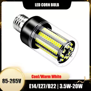 E14/E27/B22 LED Corn Bulb 3.5W - 20W Cool/Warm Light | Energy Saving Light Bulbs - Picture 1 of 15