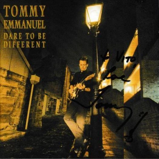 Tommy Emmanuel: Dare To Be Different Autographed MUSIC AUDIO CD rock album SIGN - Imagem 1 de 1