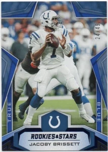 Jacoby Brissett 2019 PANINI ROOKIES & STARS FUSSBALL echt blau #24/49 Colts - Bild 1 von 2