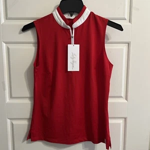 Lady Hagen Women's Sleeveless Golf Polo Size XS Red - Picture 1 of 4