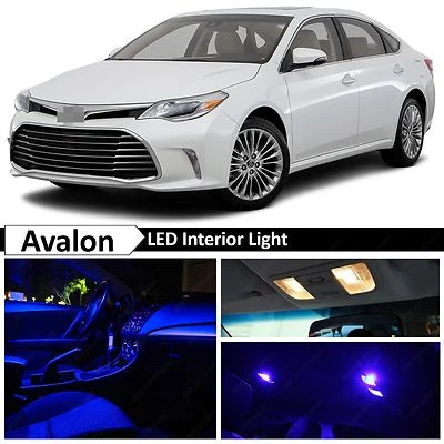 Kit de equipamiento interior 17x luces LED azules para Toyota Avalon 2013-2016 Foto 1 de 4