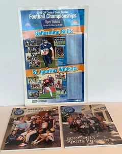 Bellarmine College Prep San Jose CA Football poster & Sports Programs 2012-2014 - Picture 1 of 6