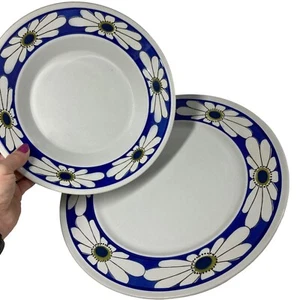 Vintage Mikasa Tivoli Epiqure-one 4501 Rare Serving bow/Platter flower blue 11" - Picture 1 of 10