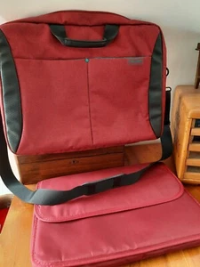 Rote Notebook-Tasche von Pedea, Trolleyband, gepolsterte Hülle herausnehmbar - Bild 1 von 8