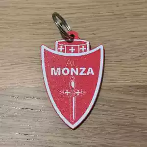 Portachiavi Monza biancorosso AC Monza Fans tifosi Calcio Serie A - Imagen 1 de 2