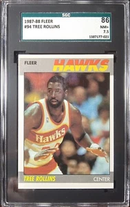 1987-88 Fleer Basketball [Base] #94 Wayne Tree Rollins ATL ORL NM+ SGC 7.5 (86) - Bild 1 von 12