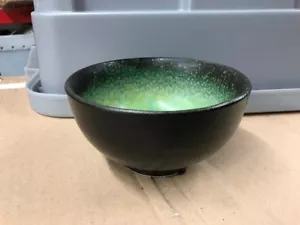 Tazón de cerámica decorativo de mosaico verde - 6 "- Arte - Imagen 1 de 5