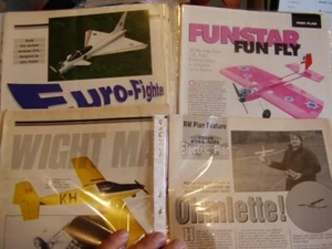 JOB LOT X 22 MODEL AIRCRAFT PLANS WITH BUILD INSTRUCTIONS FOR THE AEROMODELLER - Picture 1 of 23